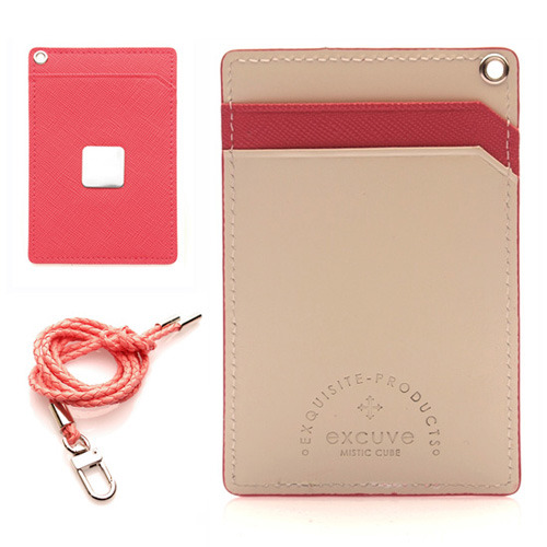 ［excuve］MTX1-025peach pink SKIN 카드홀더